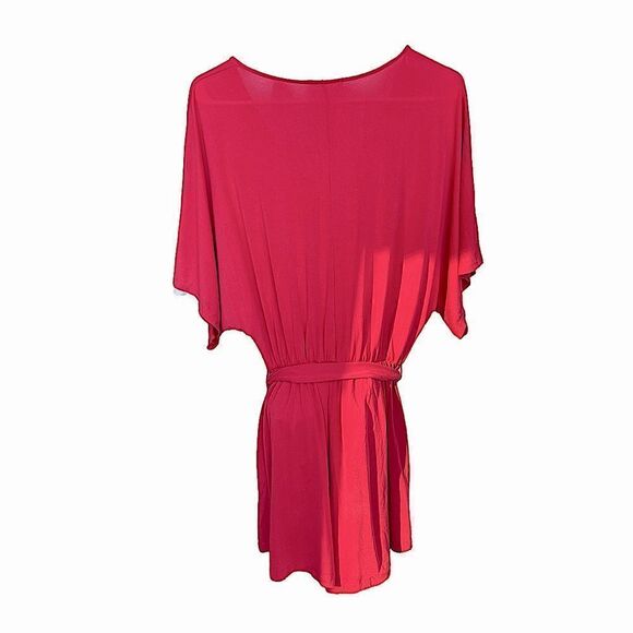 Lush Material Girl Dolman Sleeve Romper Pink Coral NWT - Picture 4 of 14